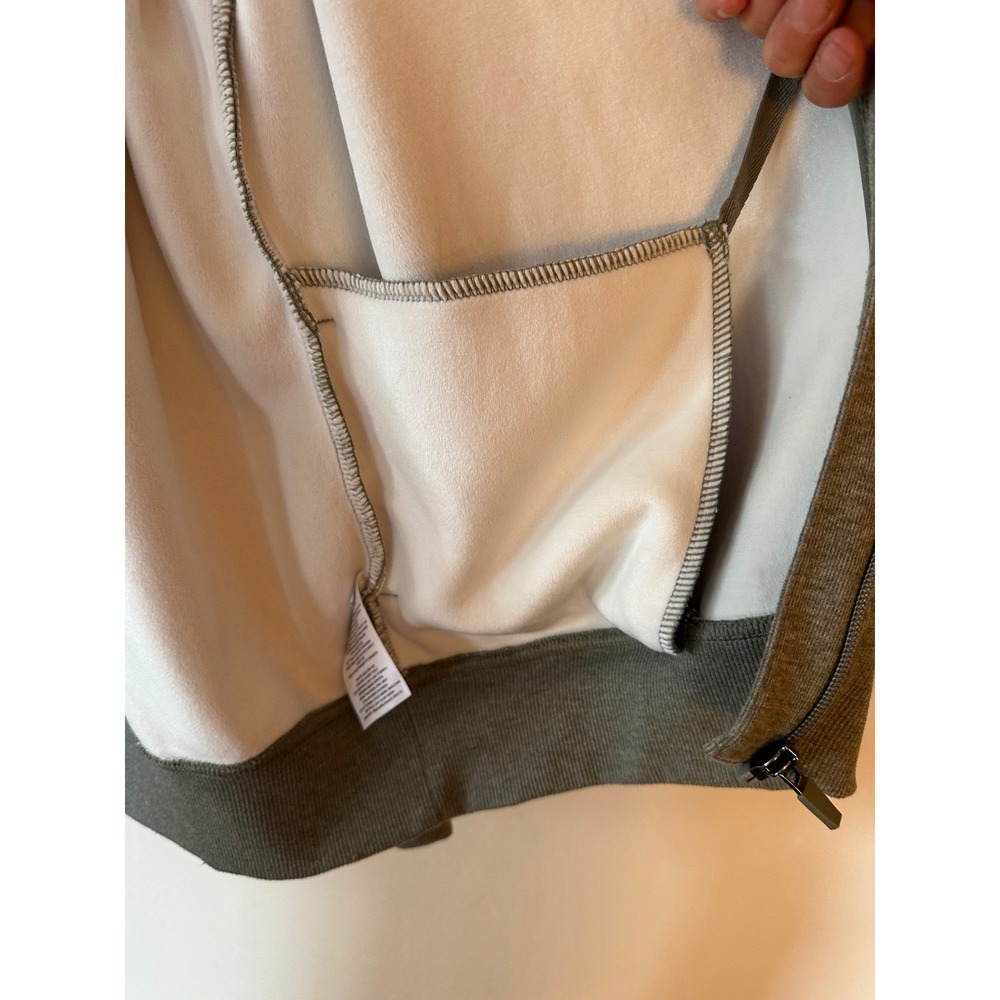 Mondetta Full Zip Sweatshirt Womens Small Olive Green Mock Neck Fleece Jacket - Picture 9 of 16